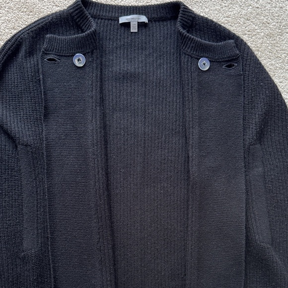 Classics Entier Black Ribbed Knit Shawl/Cardigan - Picture 7 of 12